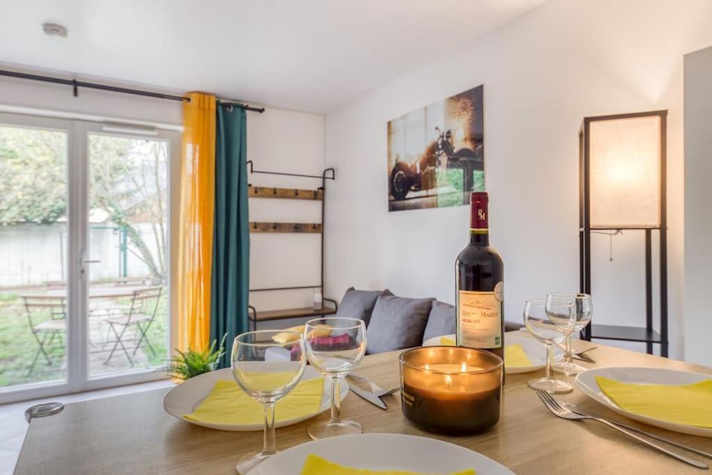 Апартаменты Cocoon - Jardin - Boite A Cle - Wi-Fi Baulne Экстерьер фото