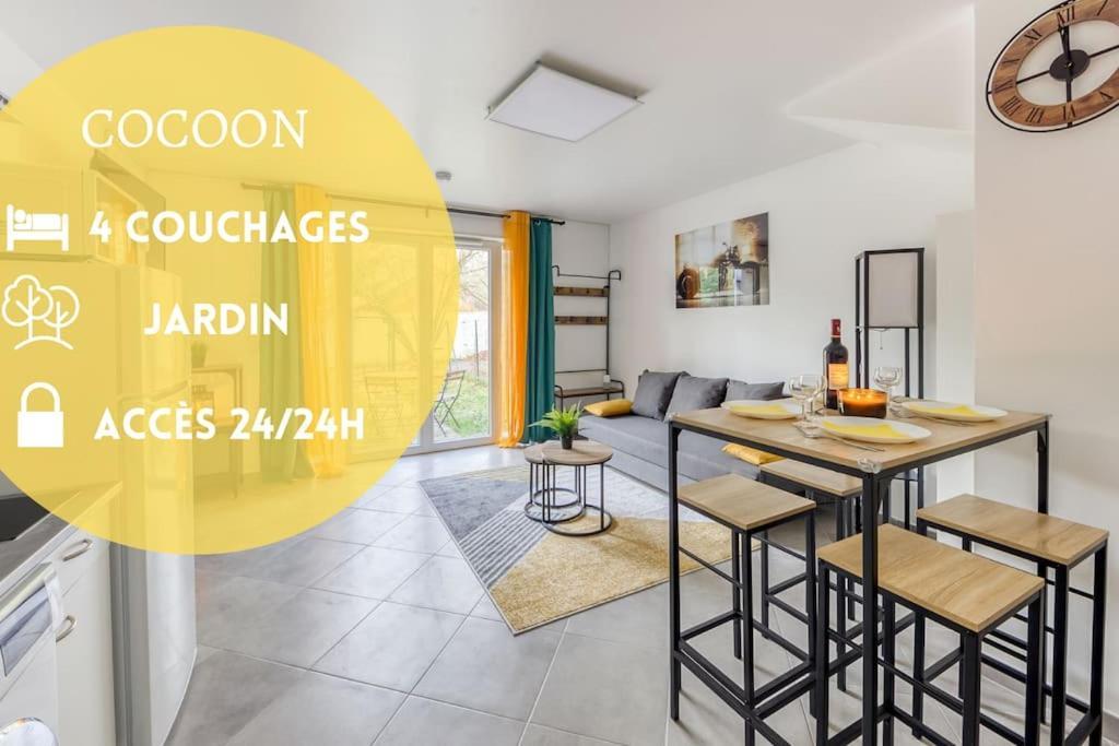 Апартаменты Cocoon - Jardin - Boite A Cle - Wi-Fi Baulne Экстерьер фото