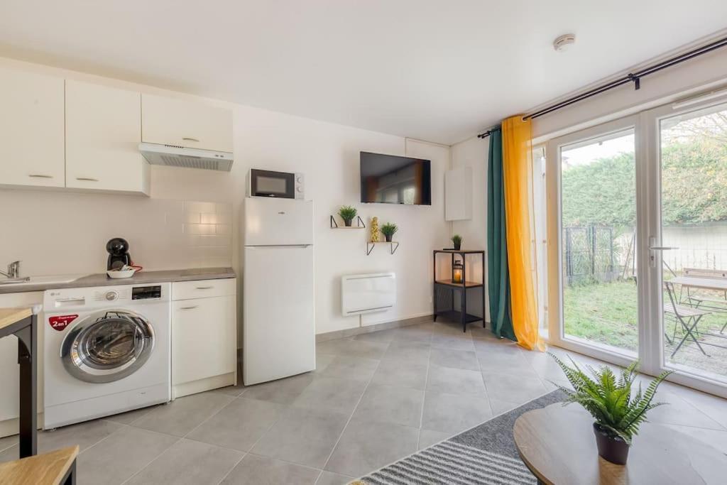 Апартаменты Cocoon - Jardin - Boite A Cle - Wi-Fi Baulne Экстерьер фото
